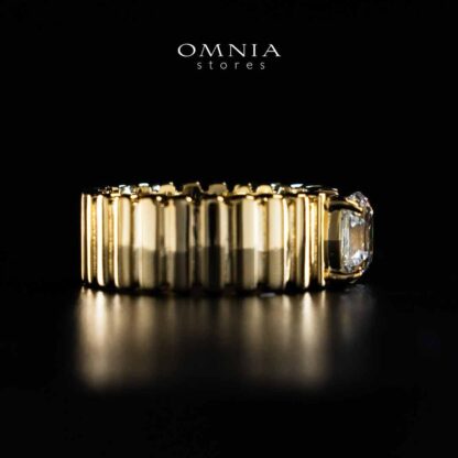 Omnia Abida White Gold Ring In 925 Silver High Quality Certified Lab Crafted Stones - Image 2