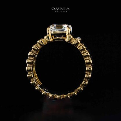Omnia Abida White Gold Ring In 925 Silver High Quality Certified Lab Crafted Stones - Image 5
