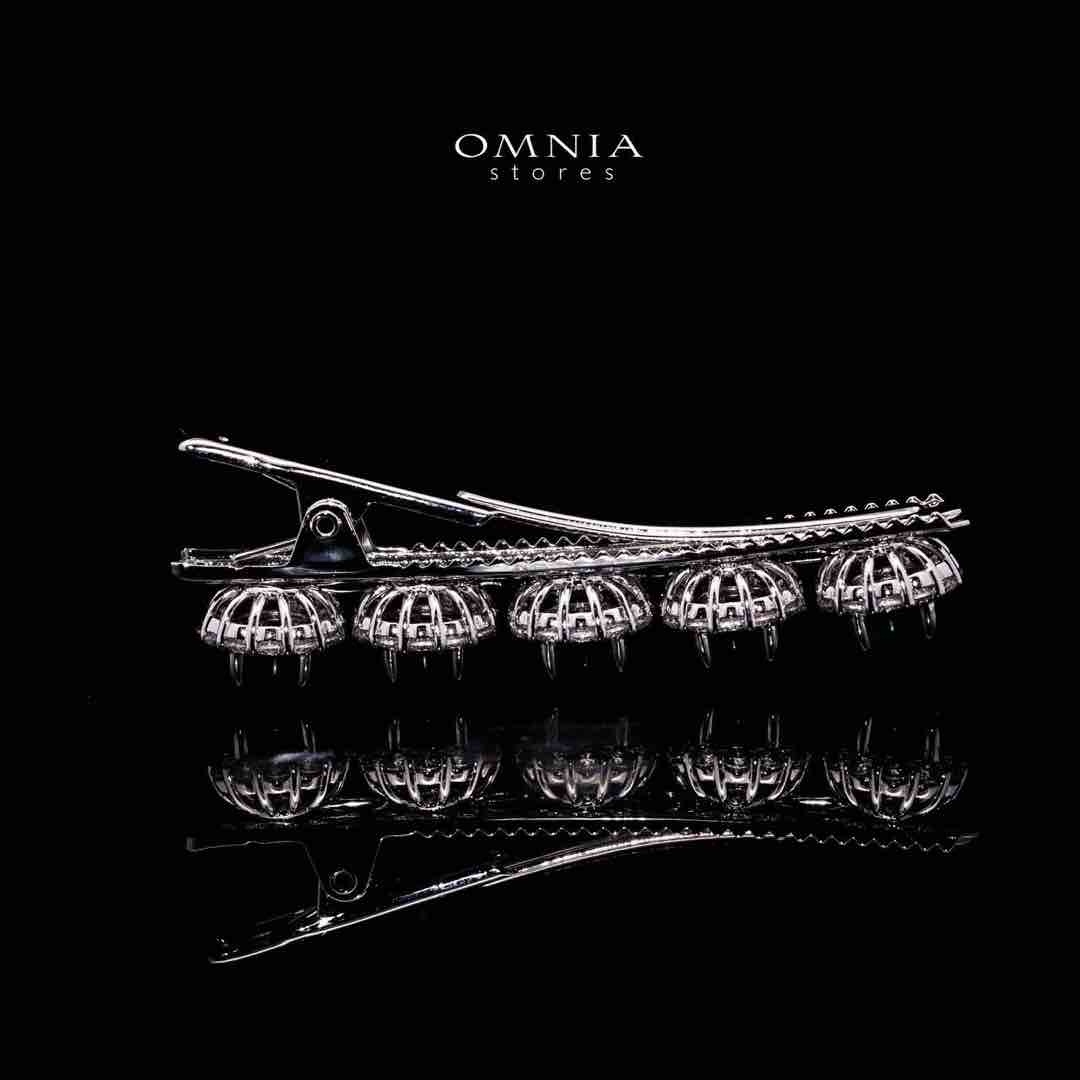 Omnia Anum Green Hair Clip In 925 Silver High Quality Lab Crafted Stones - Image 2