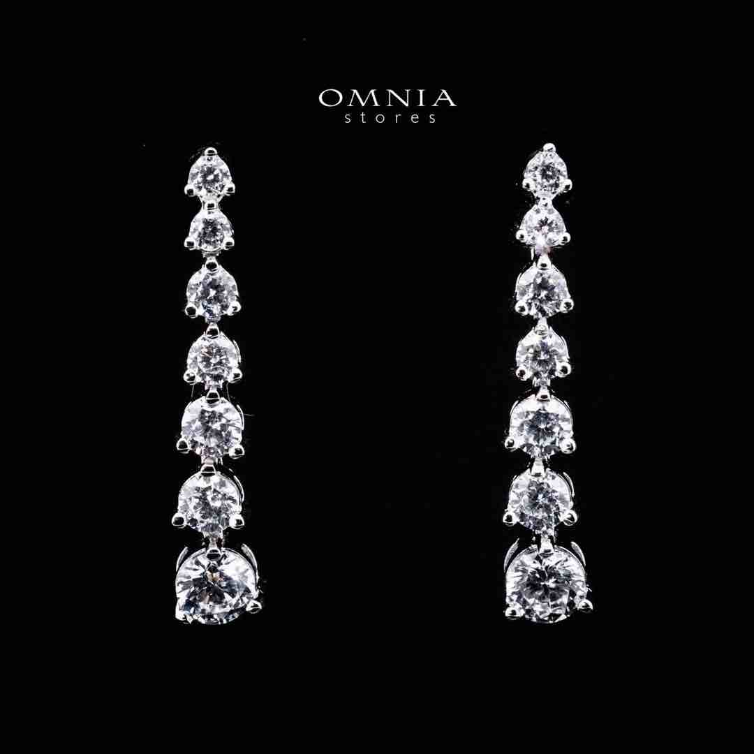 Omnia Nazaaha White Heart Tennis Necklace, Earrings and Bracelet Set in 925 Silver with High Quality Simulated Diamonds - Image 2