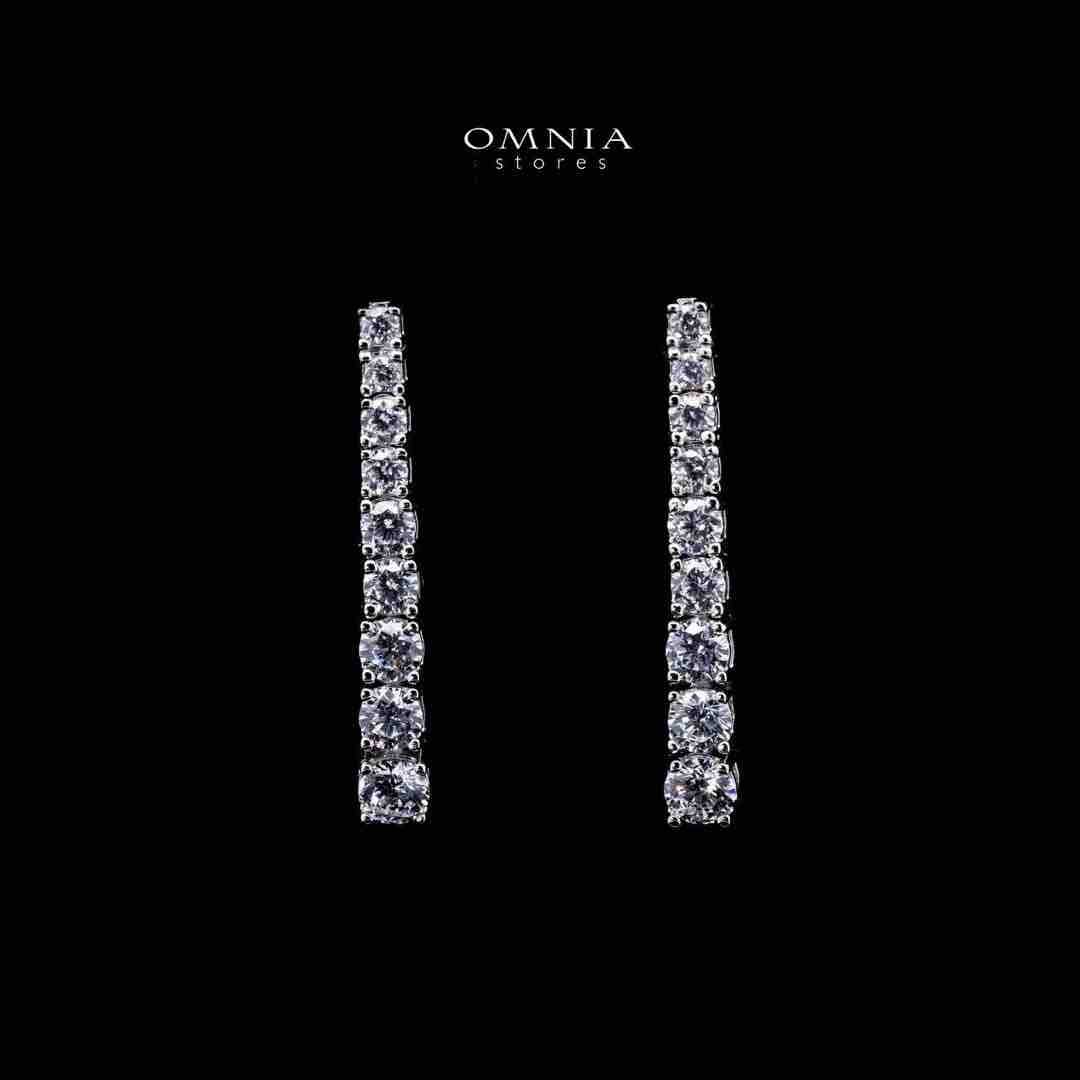 Omnia Zoya White Tennis Necklace, Earrings and Bracelet Set in 925 Silver with High Quality Simulated Diamonds - Image 5