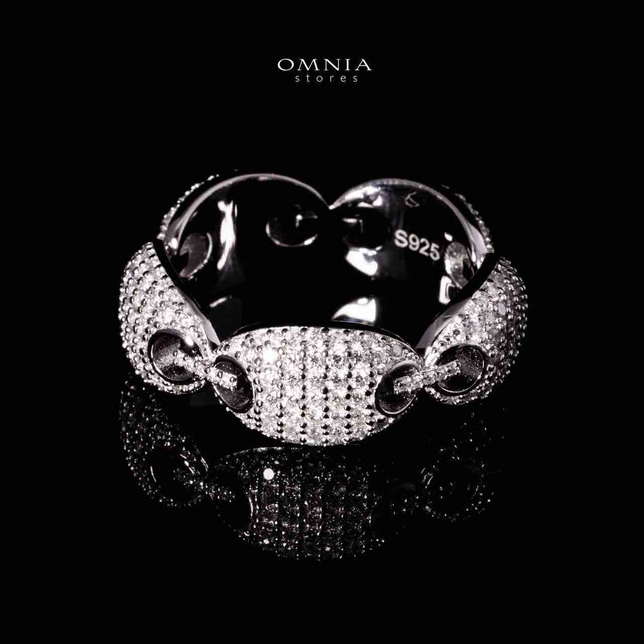 Omnia Naiya Silver Ring in 925 Silver With High Quality GRA Certified White Moissanite Stones - Image 2