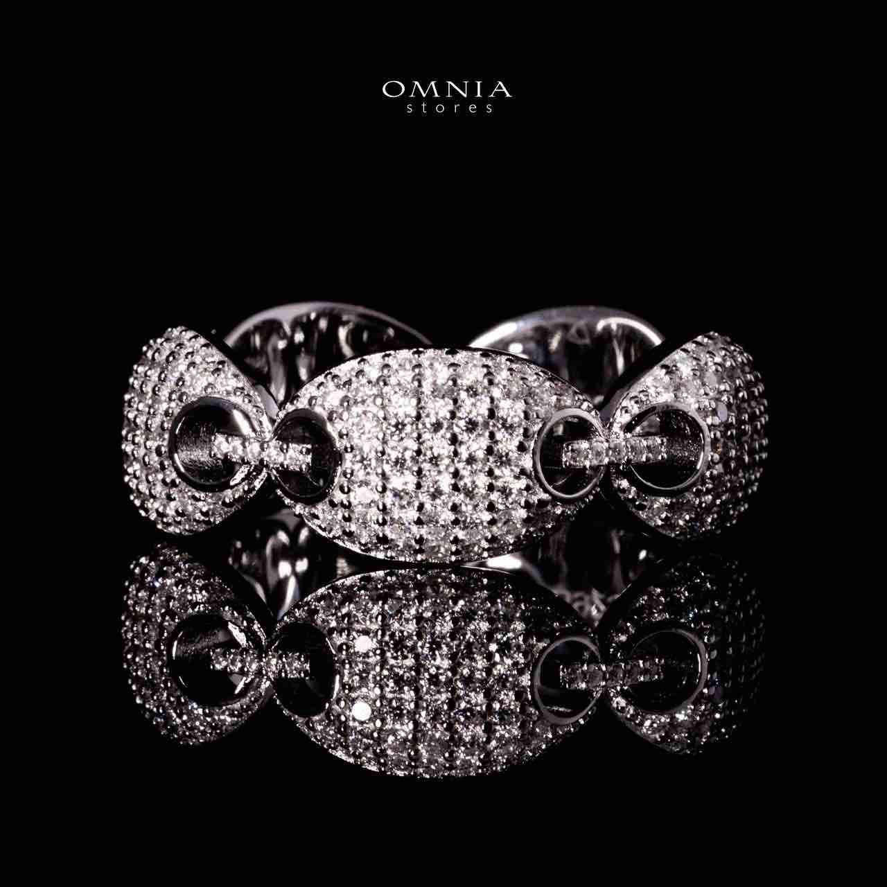 Omnia Naiya Silver Ring in 925 Silver With High Quality GRA Certified White Moissanite Stones - Image 3