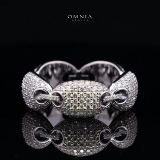 Naiya White Moissanite Stone Ring With GRA Certified High Quality in 925 Silver