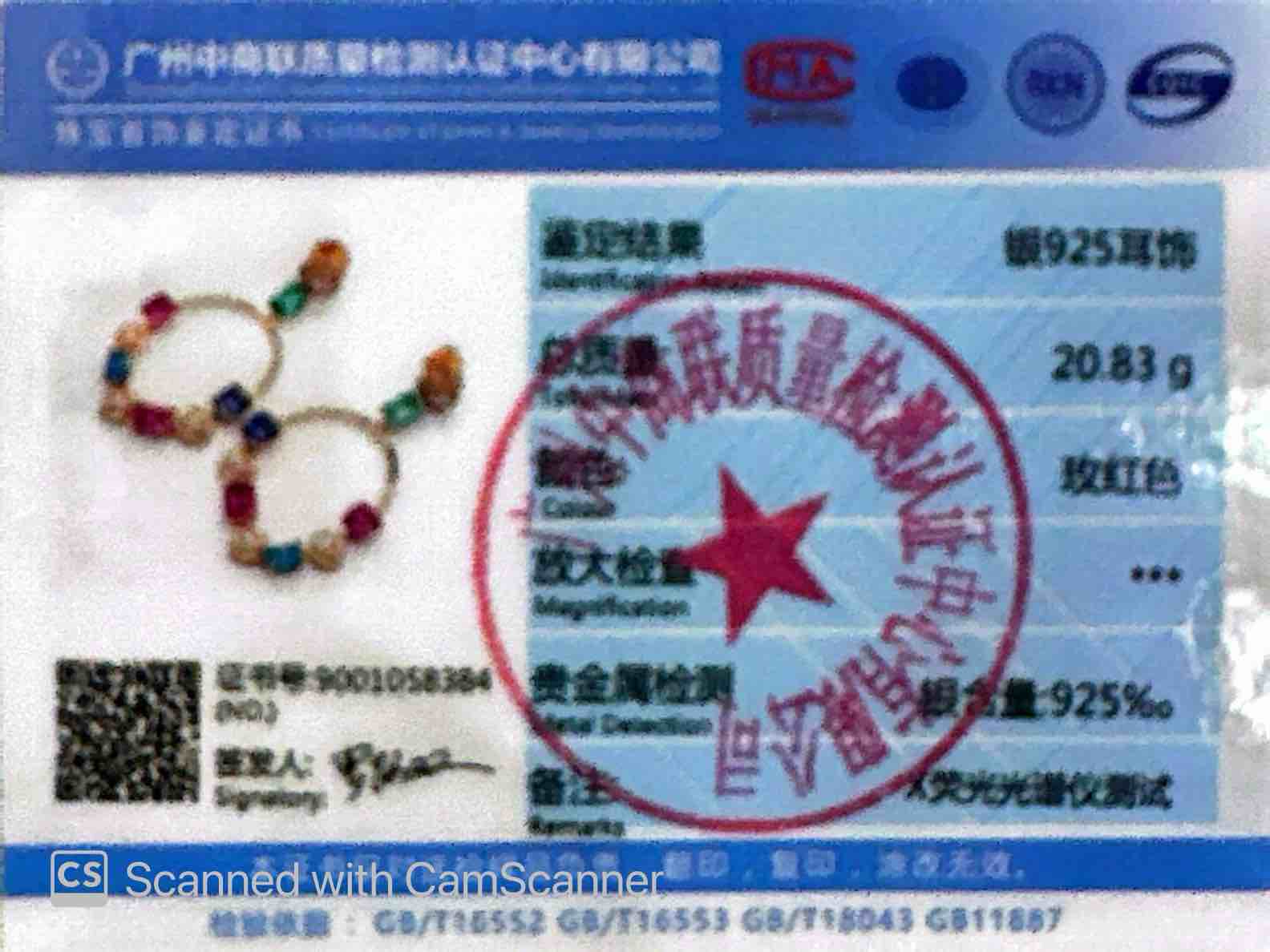 Omnia Sahla Rose Glod Multi Color Drop Earrings In 925 Silver High Quality Certified Lab Crafted Stones - Image 3