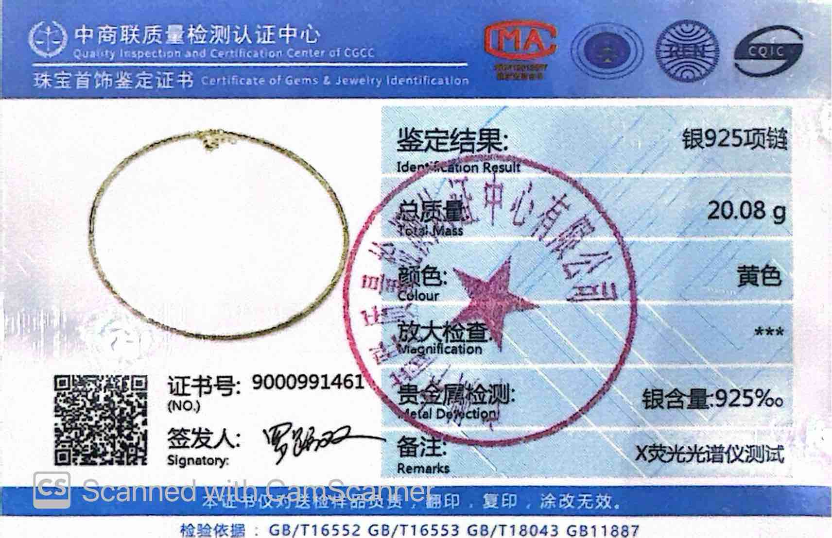 Omnia Anila Golden and White Pear Peandant Necklace In 925 Silver High Quality Certified Lab Crafted Stones - Image 3