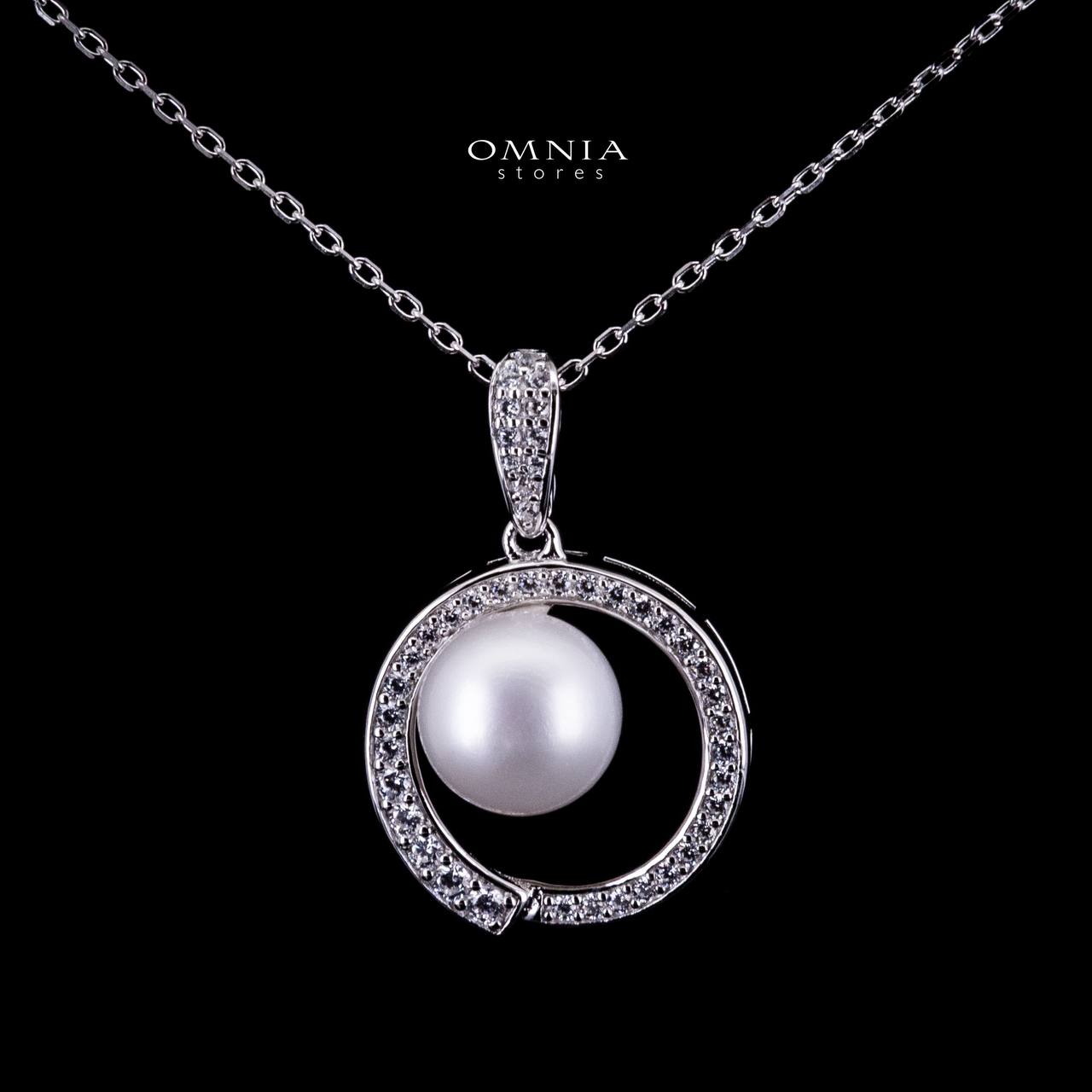 Omnia Afra Fresh Real Water Pearl Pendant Necklace 925 Silver High Quality Simulated diamonds - Image 2