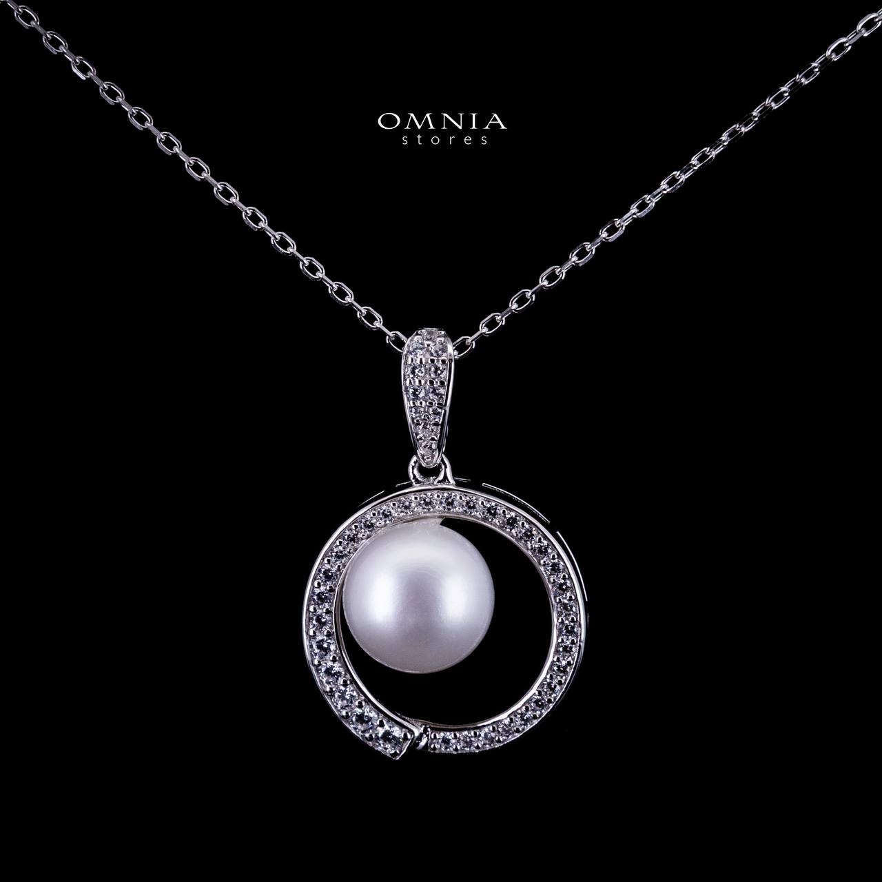 Omnia Afra Fresh Real Water Pearl Pendant Necklace 925 Silver High Quality Simulated diamonds - Image 3