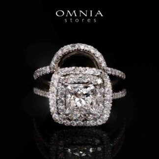 Siham Lab Grown With IGI Certifited D VS 1 White Ring  in 925 Silver 1.50ct