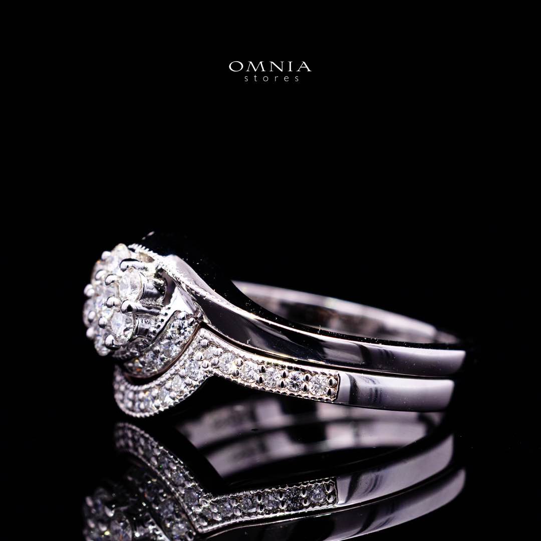Sariya White Lab Grown Ring in High Quality 925 Silvers - Image 3