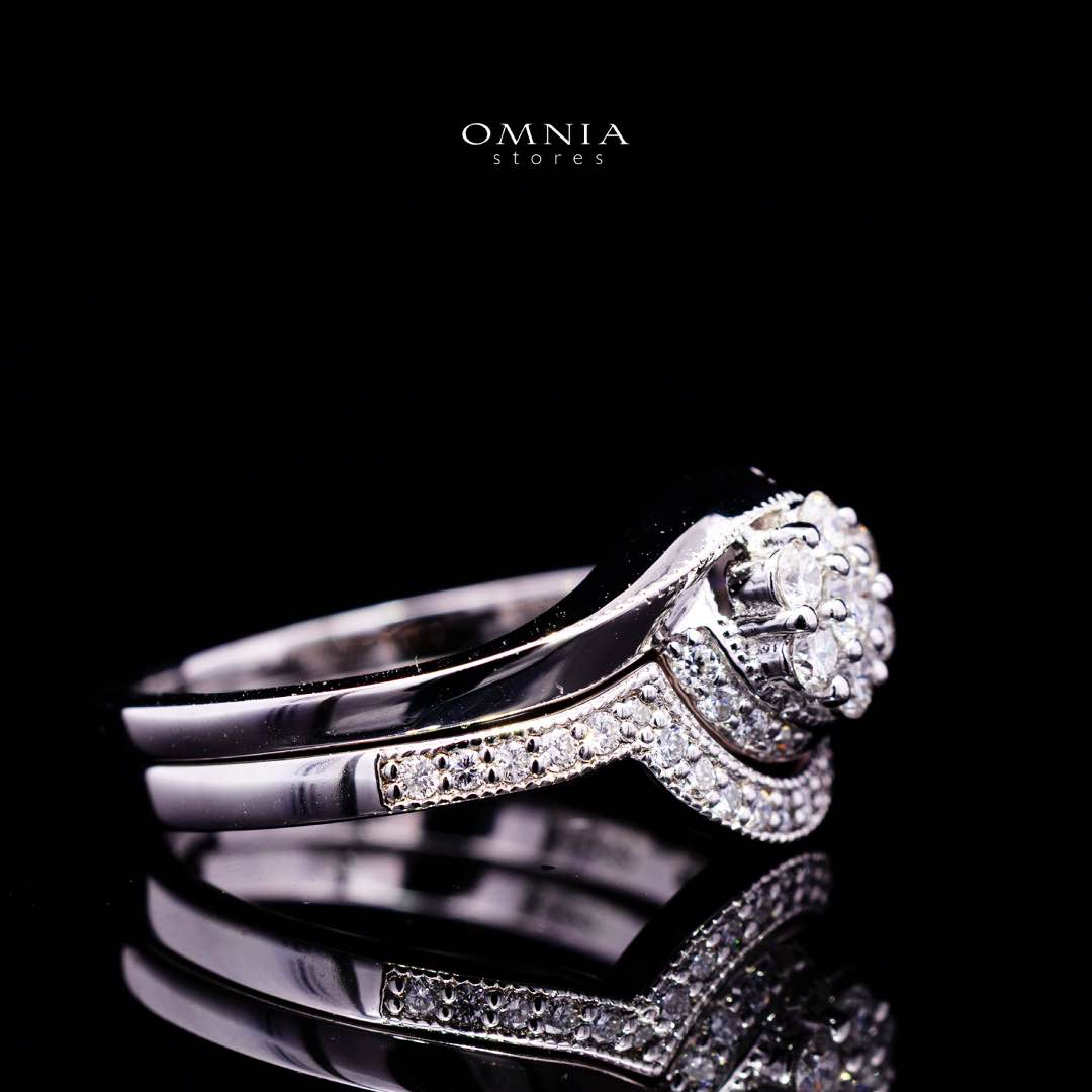 Sariya White Lab Grown Ring in High Quality 925 Silvers - Image 4