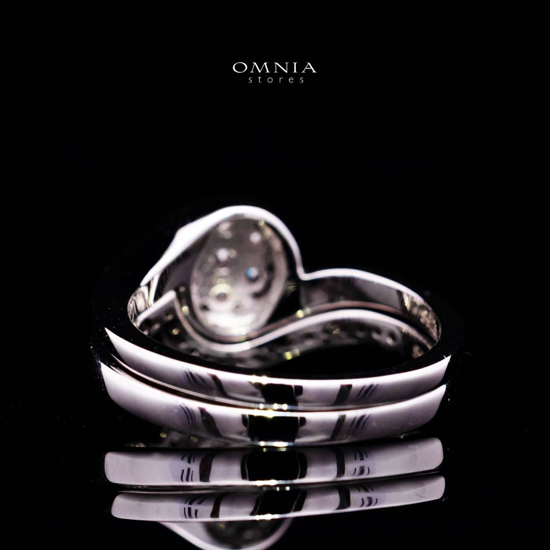 Sariya White Lab Grown Ring in High Quality 925 Silvers - Image 5
