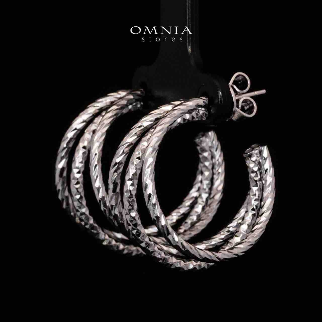 Omnia Amylah White Earrings In 925 High Quality Silver - Image 4
