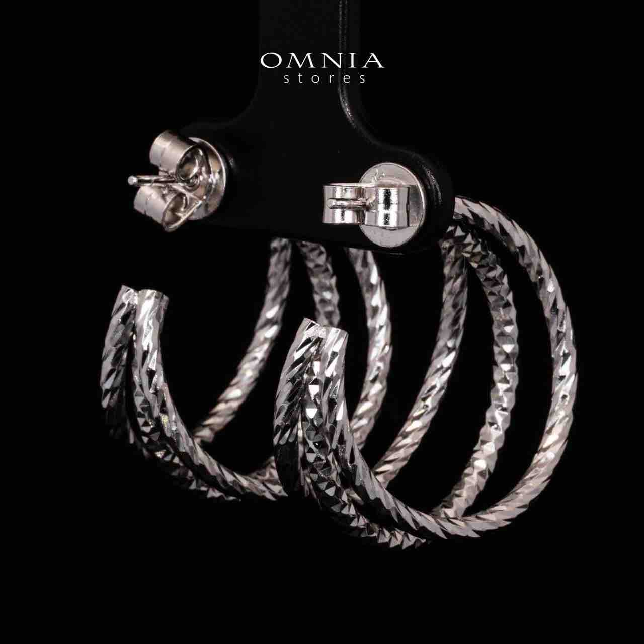 Omnia Amylah White Earrings In 925 High Quality Silver - Image 3