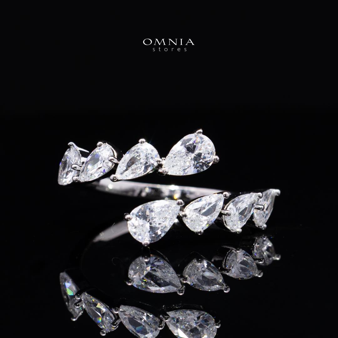 Omnia Ailyn Luxury White Choker Bridal Full Set in High Quality Zircon Stone Rhodium Plated - Image 4