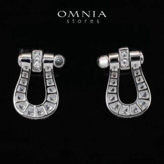 Omnia Kiyah White Earrings With High Quality Certified Lab Crafted In 925 Silver