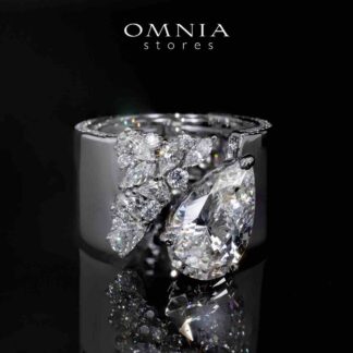 Emmie white Certified Lab Crafted Ring With High Quality 925 Silver