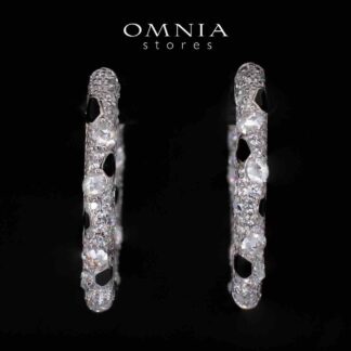 Angie White Certified Lab Crafted Hoop Earrings With High Quality 925 Silver