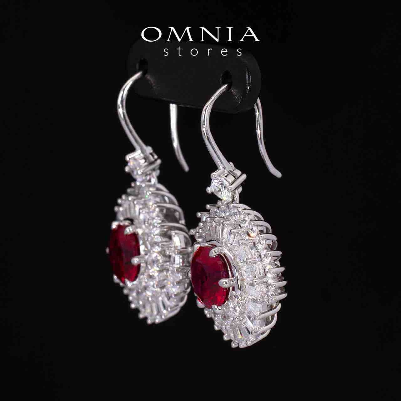 Martha Red Certified Lab Crafted Drop Earrings With High Quality 925 Silver - Image 4