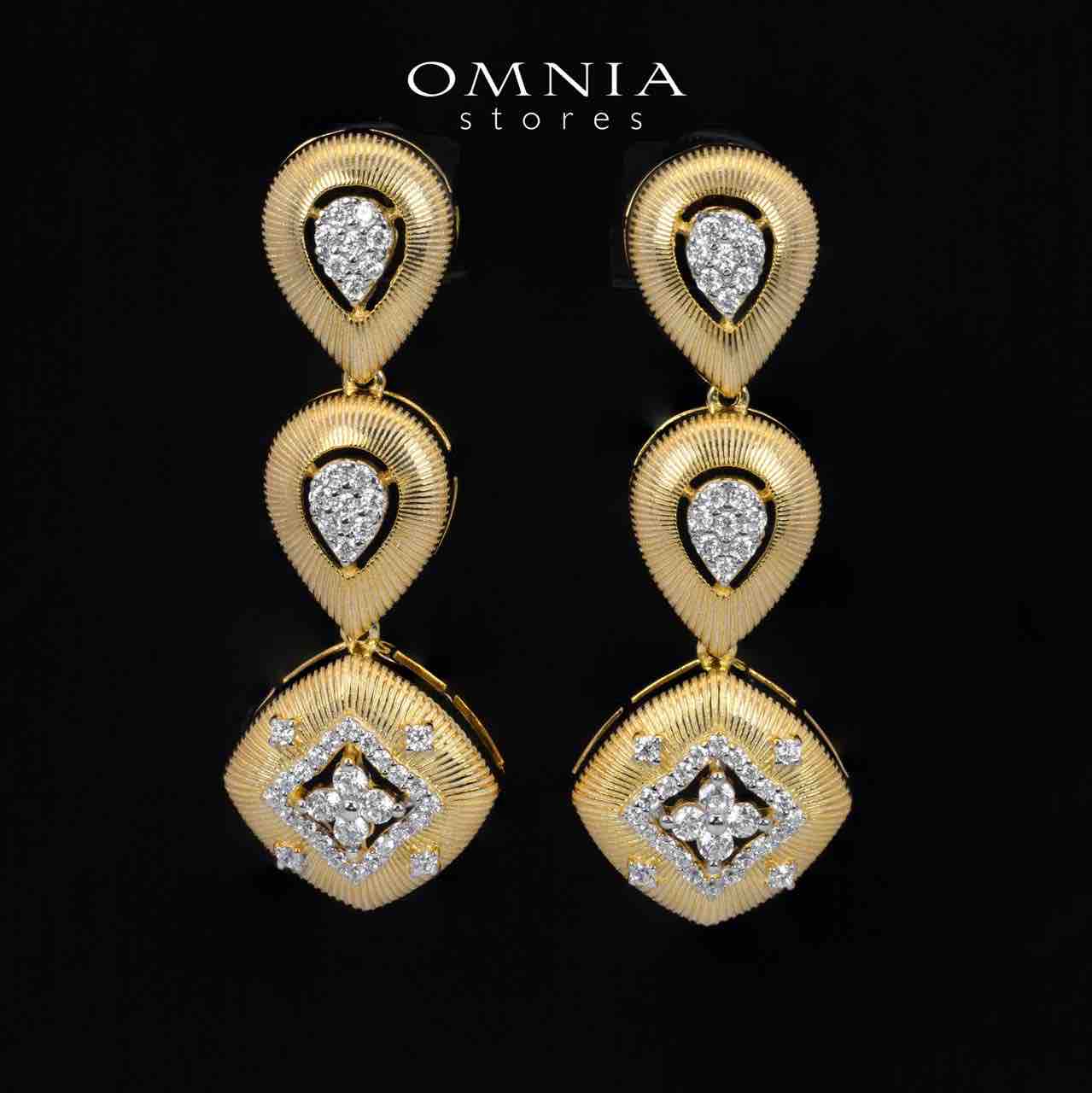 Natalia Gold Plated Luxury Bridal Full Set in 925 Silver High Quality Simulated Diamonds - Image 3