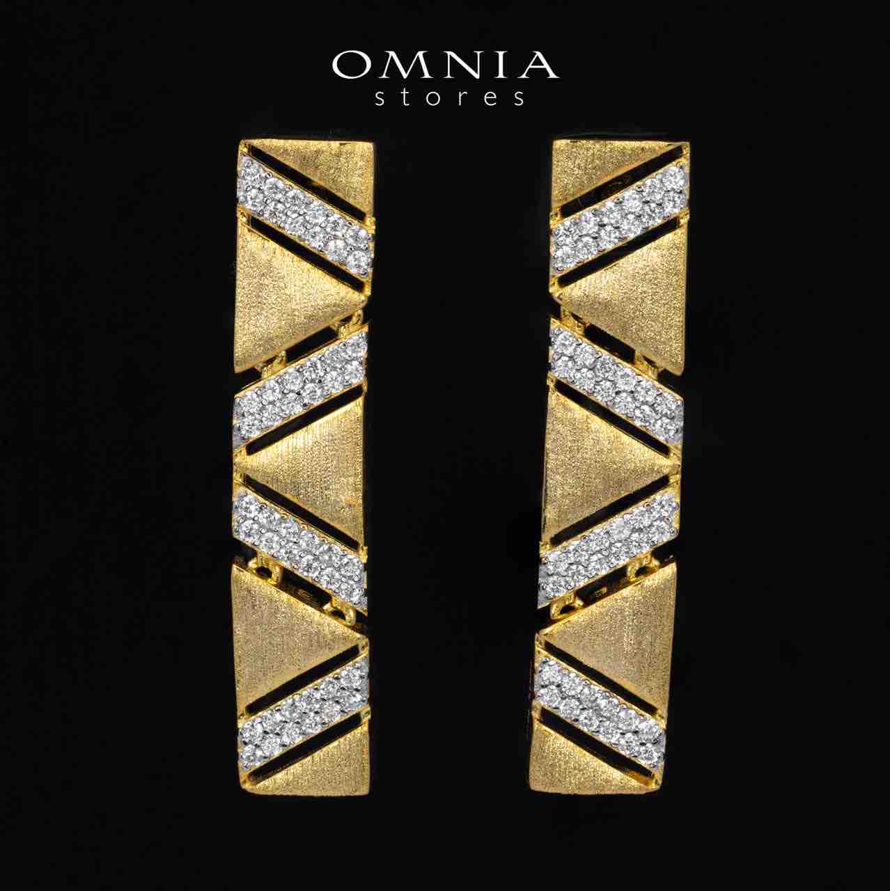 Brielle Gold Plated Luxury Bridal Full Set in 925 Silver High Quality Simulated Diamonds - Image 3