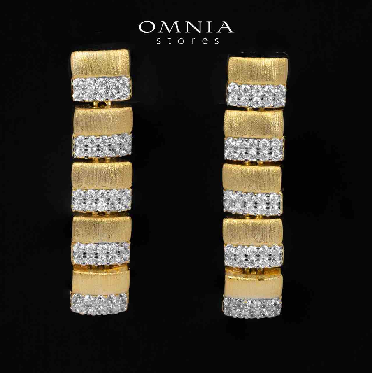 Melanie Gold Plated Luxury Bridal Full Set in 925 Silver High Quality Simulated Diamonds - Image 3