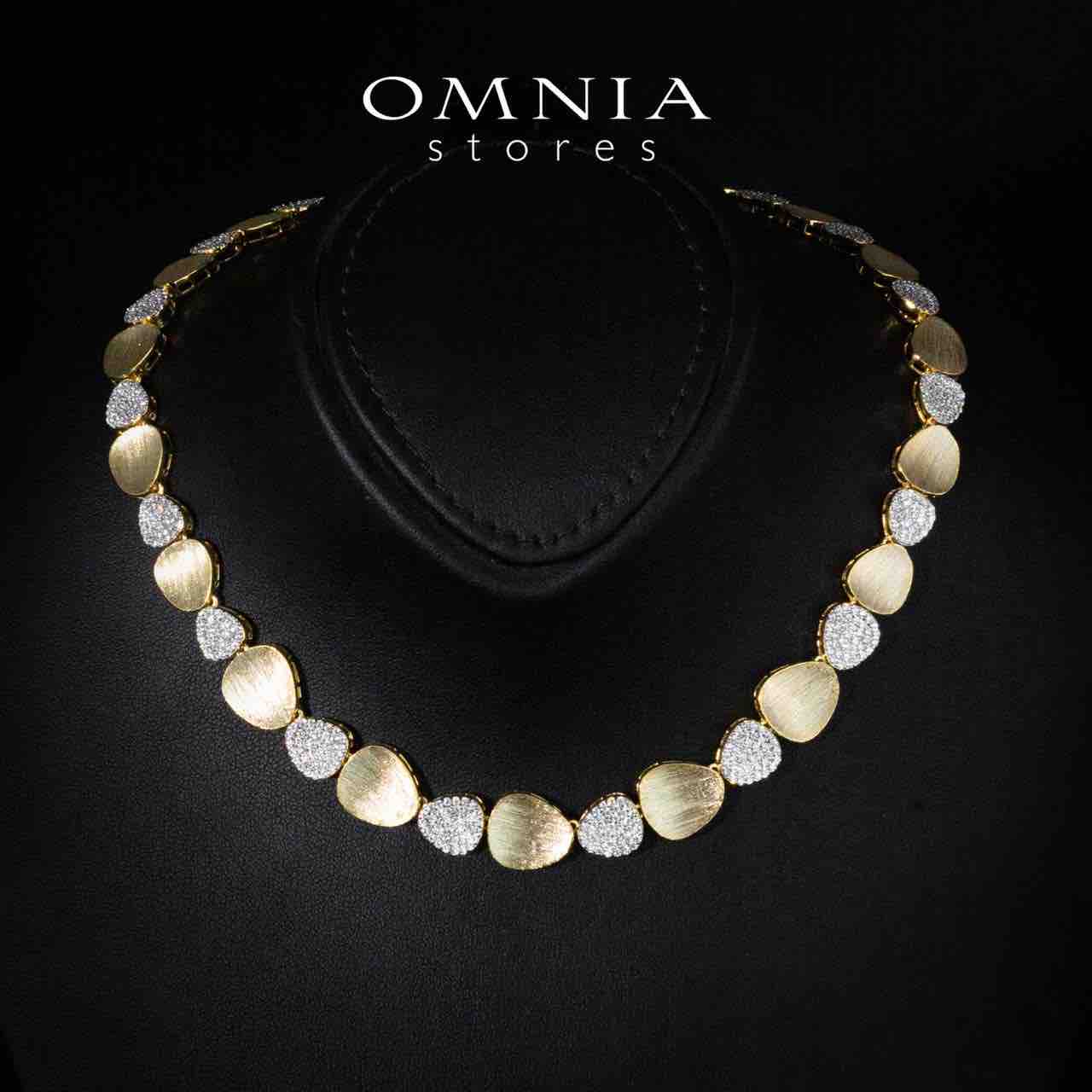 Milani Gold Plated Luxury Bridal Full Set in 925 Silver High Quality Simulated Diamonds - Image 2