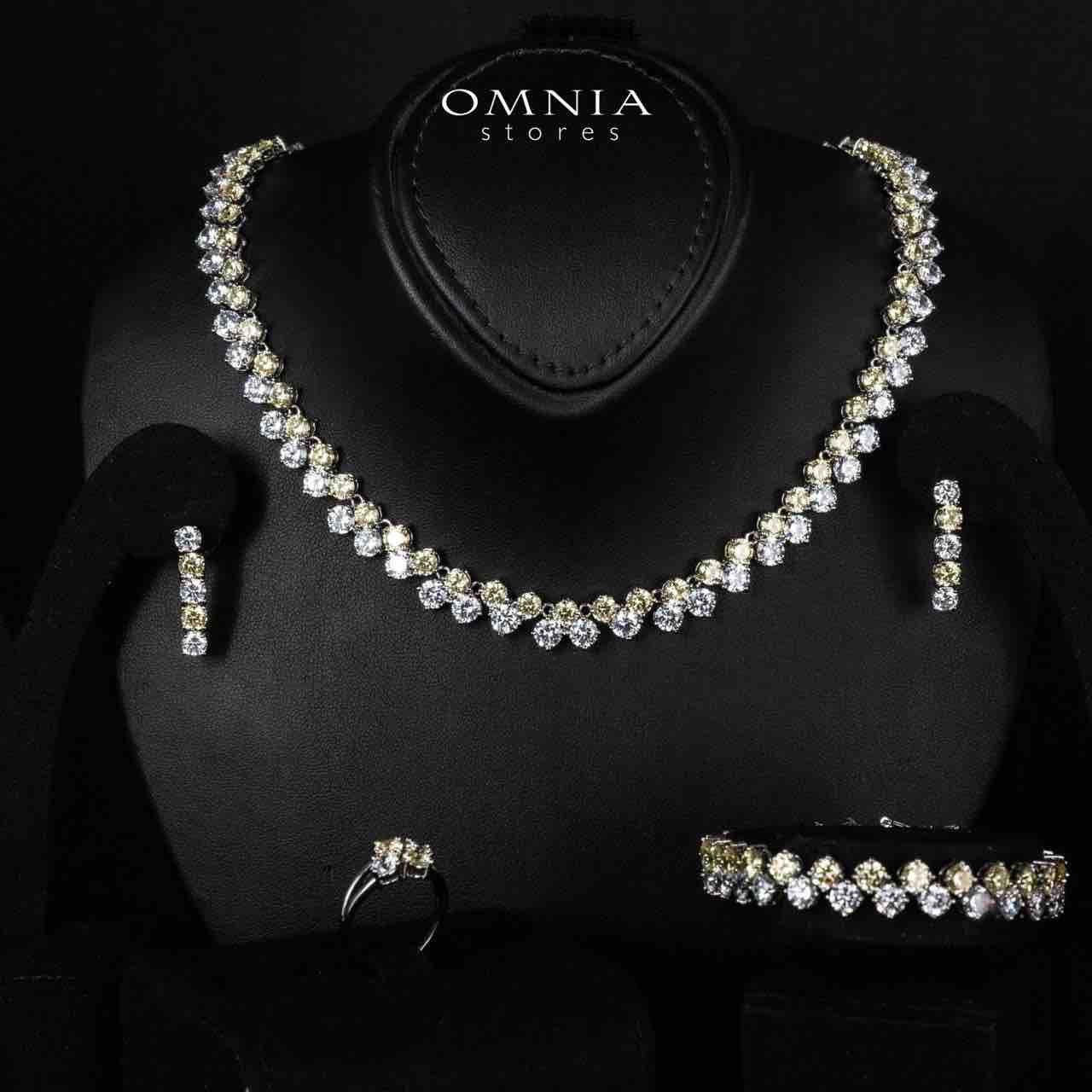 Hessa Yellow and Whte Luxury Bridal Full Set in High Quality Simulated Diamonds