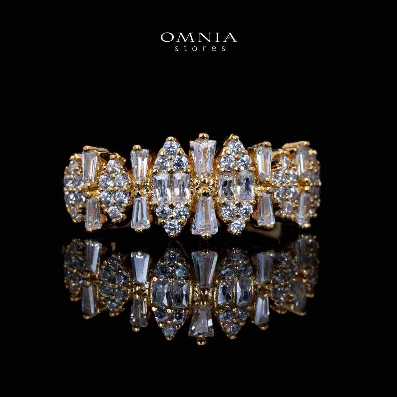 Manahil Gold Luxury Bridal Full Set in High Quality Zircon Stone Rhodium Plated - Image 3