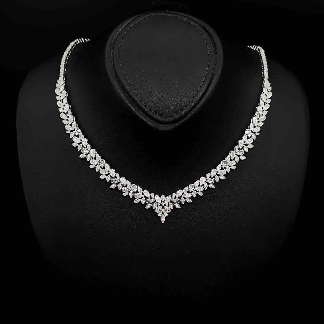 Emelia White Bridal Full Set in 925 Silver High Quality Simulated Diamonds - Image 2