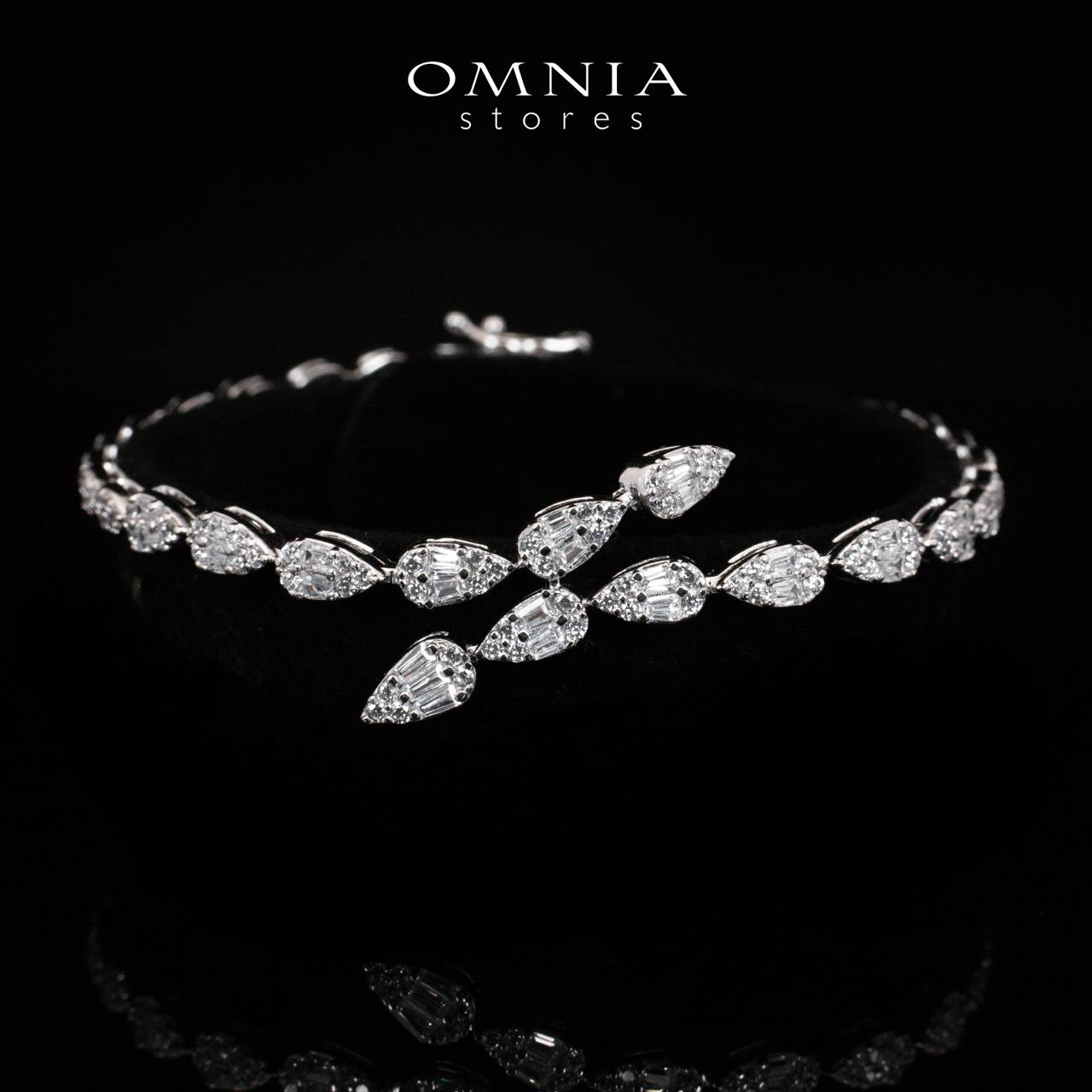 Elanie White Bridal Choker Full Set in 925 Silver High Quality Simulated Diamonds - Image 5