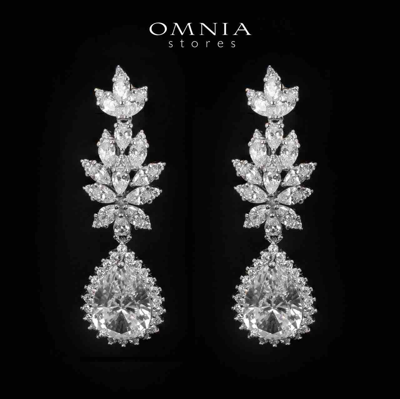 Lyra White Bridal Choker Full Set in 925 Silver High Quality Simulated Diamonds - Image 5