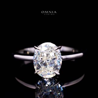 Romina White Round Cut Lab Crafted Ring With High Quality 925 Silver