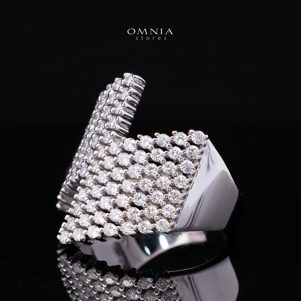 Theodora White Lab-Grown Moissanite Ring with GRA Certificate in 925 Sterling Silver Premium Finish - Image 2