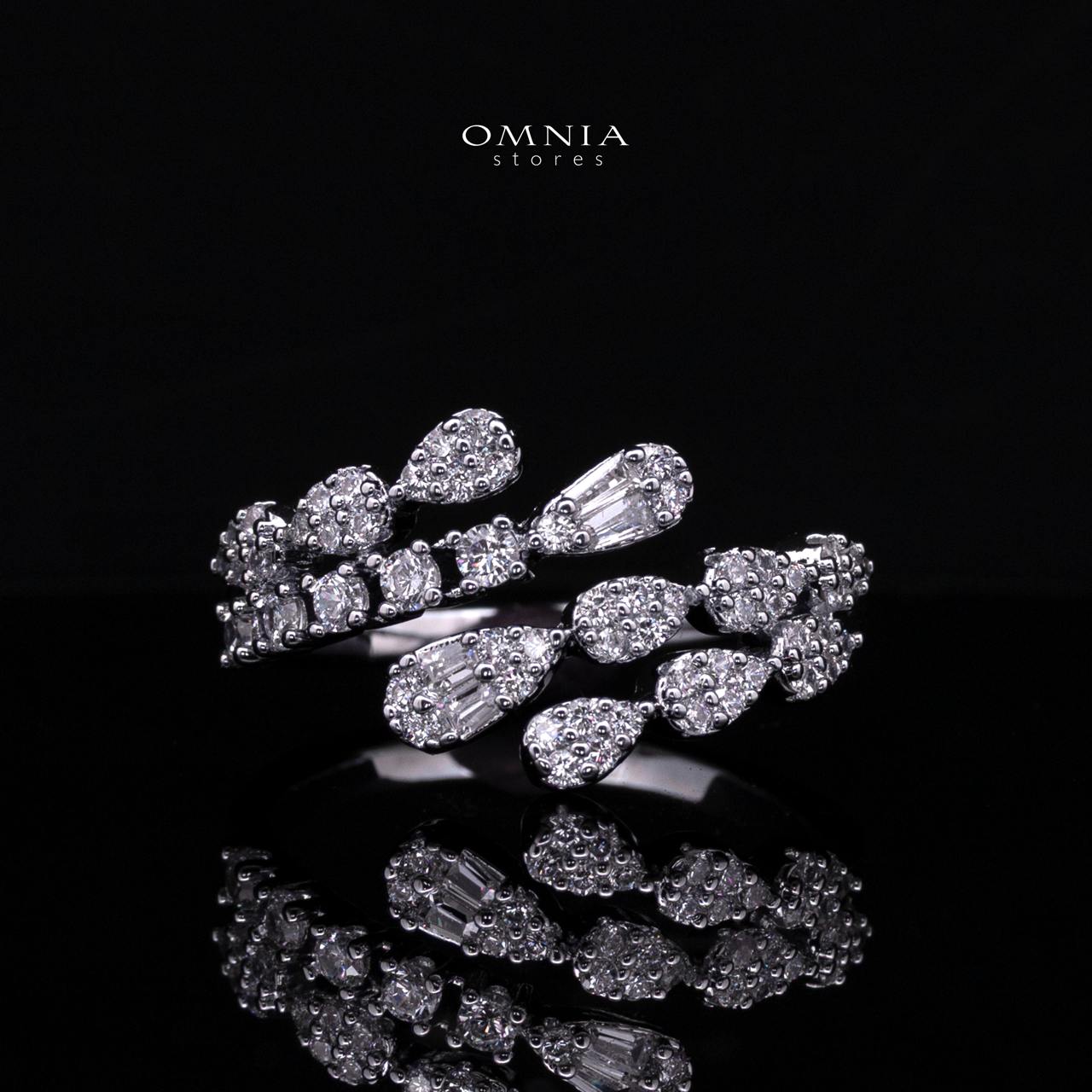 Fidha White Luxury Bridal Full Set in High Quality Rhodium Plated Zircon Stones - Image 5