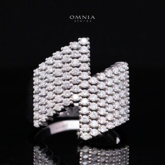 Theodora White Lab-Grown Moissanite Ring with GRA Certificate in 925 Sterling Silver Premium Finish