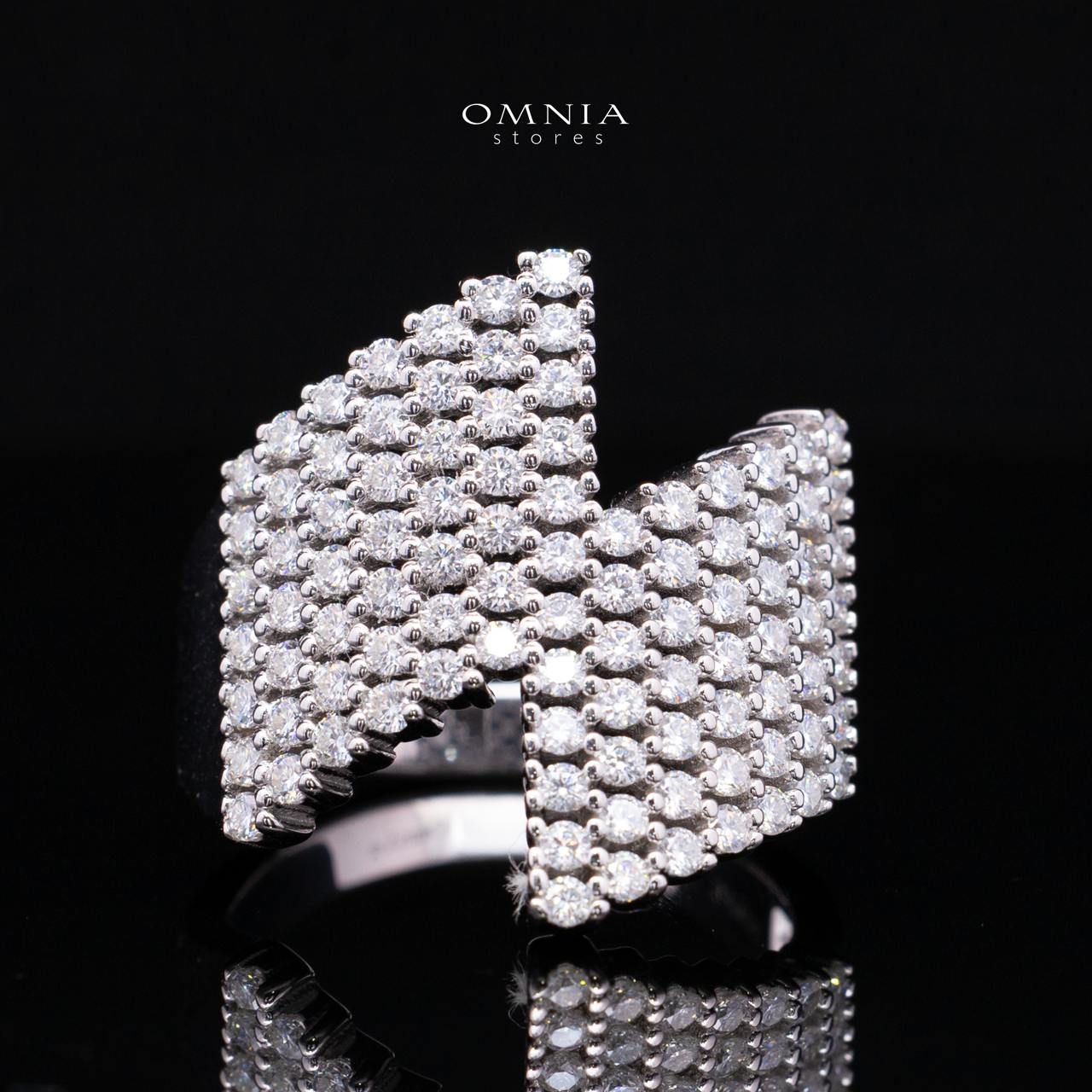 Theodora White Lab-Grown Moissanite Ring with GRA Certificate in 925 Sterling Silver Premium Finish