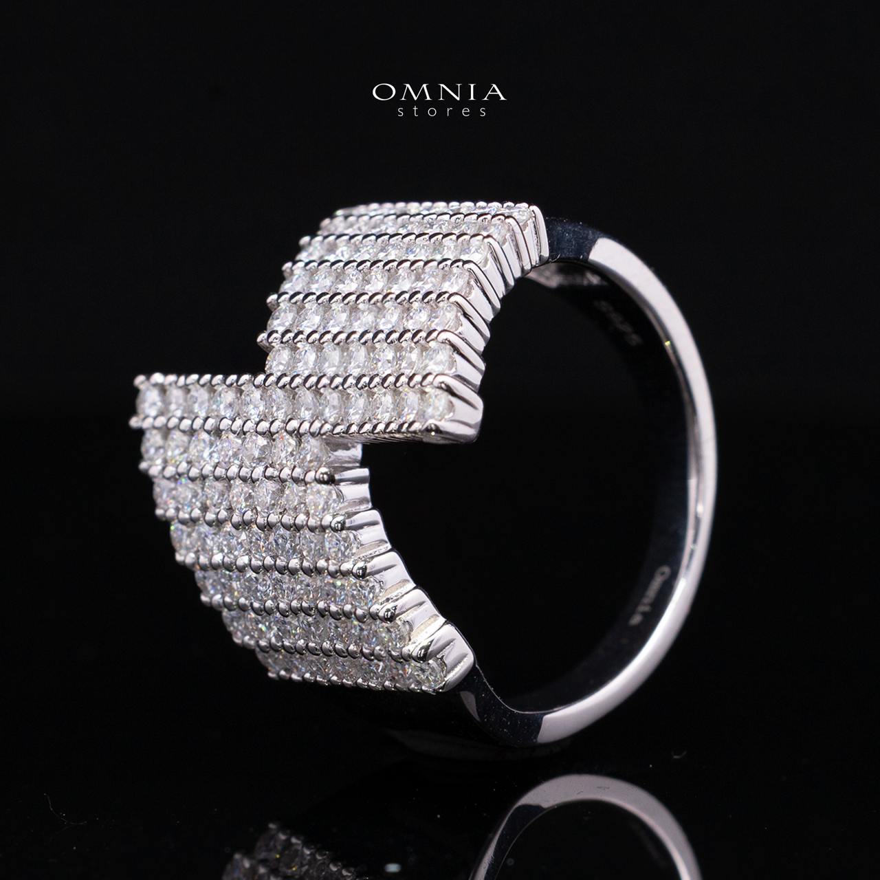 Theodora White Lab-Grown Moissanite Ring with GRA Certificate in 925 Sterling Silver Premium Finish - Image 4