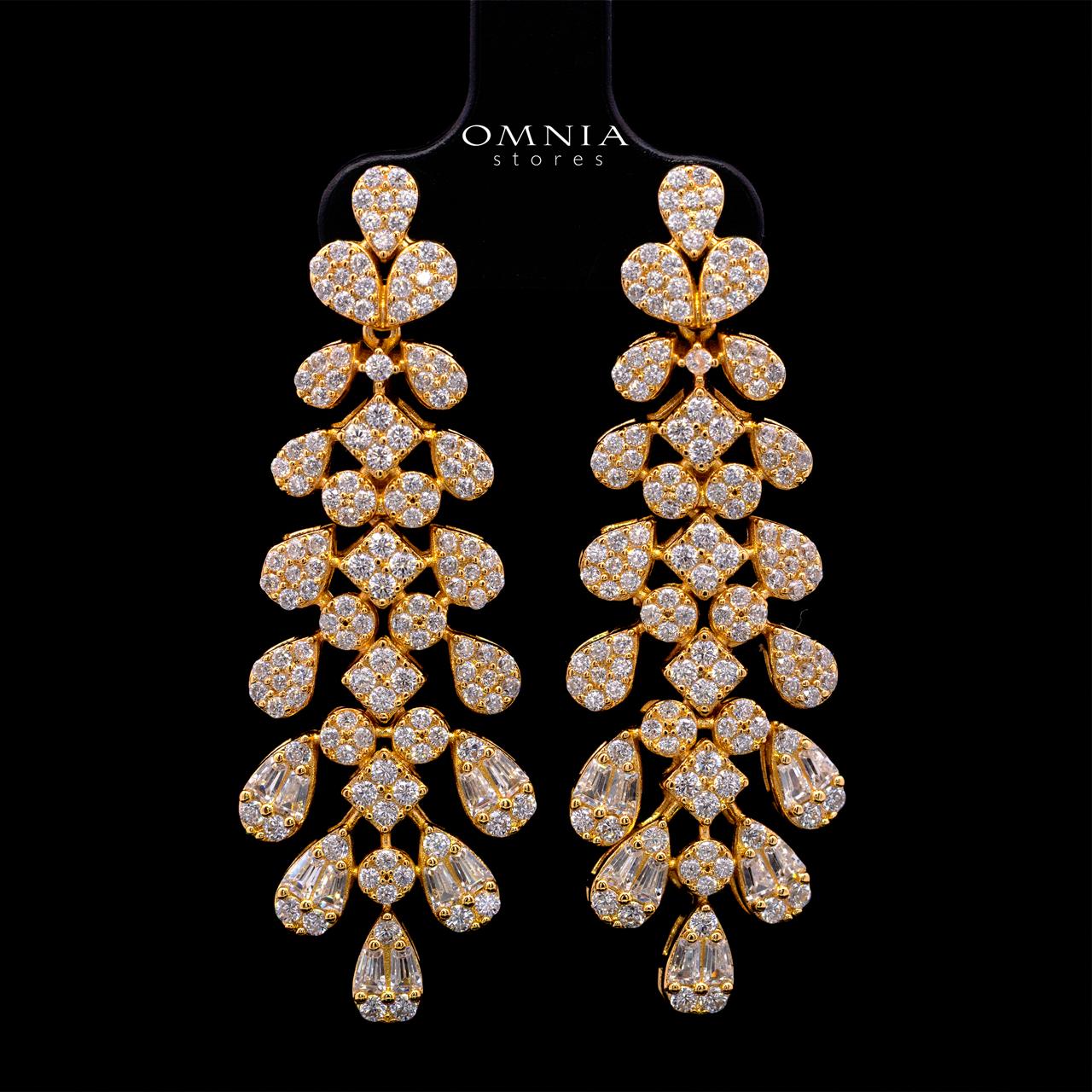 Amani Gold Bridal Full Set with High-Quality Simulated Diamonds – Rhodium Plated - Image 4
