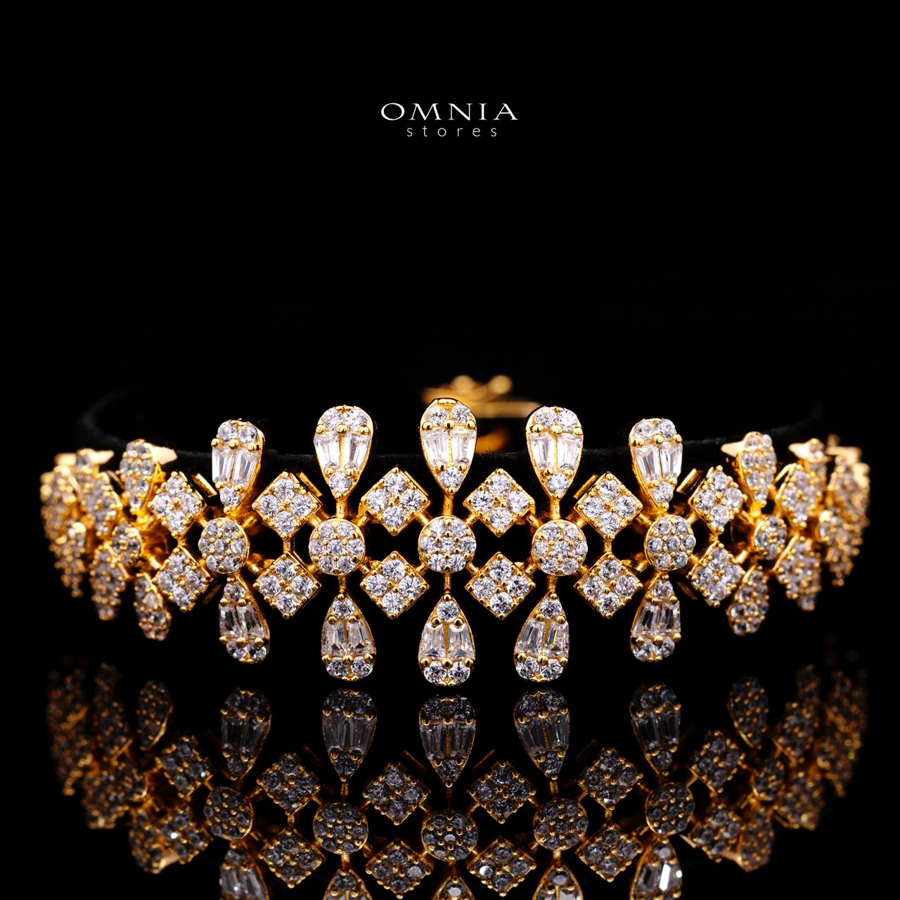 Amani Gold Bridal Full Set with High-Quality Simulated Diamonds – Rhodium Plated - Image 3