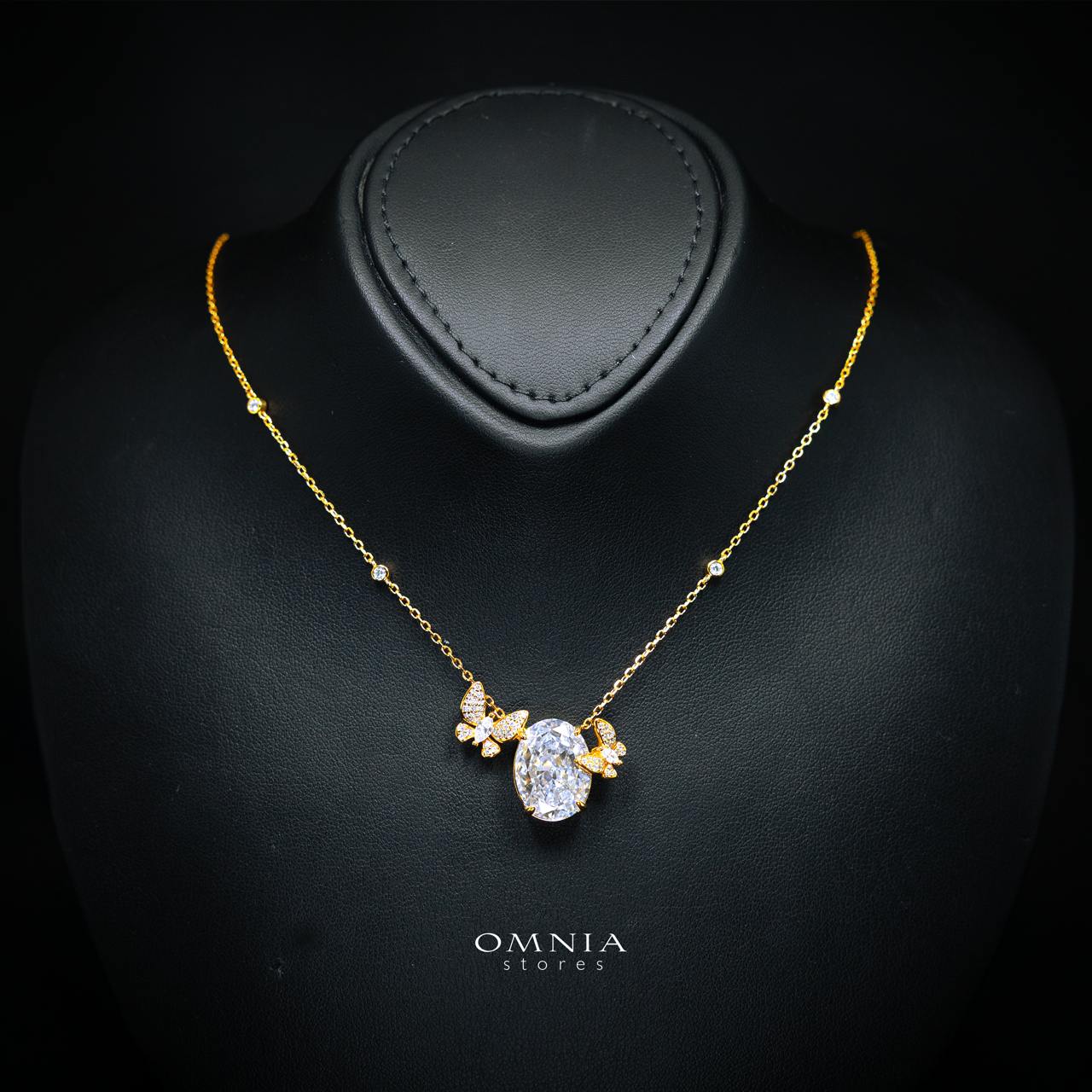 Omnia Maysun White Gold Plated Full Set In 925 Silver High Quality Simulated Diamonds - Image 2
