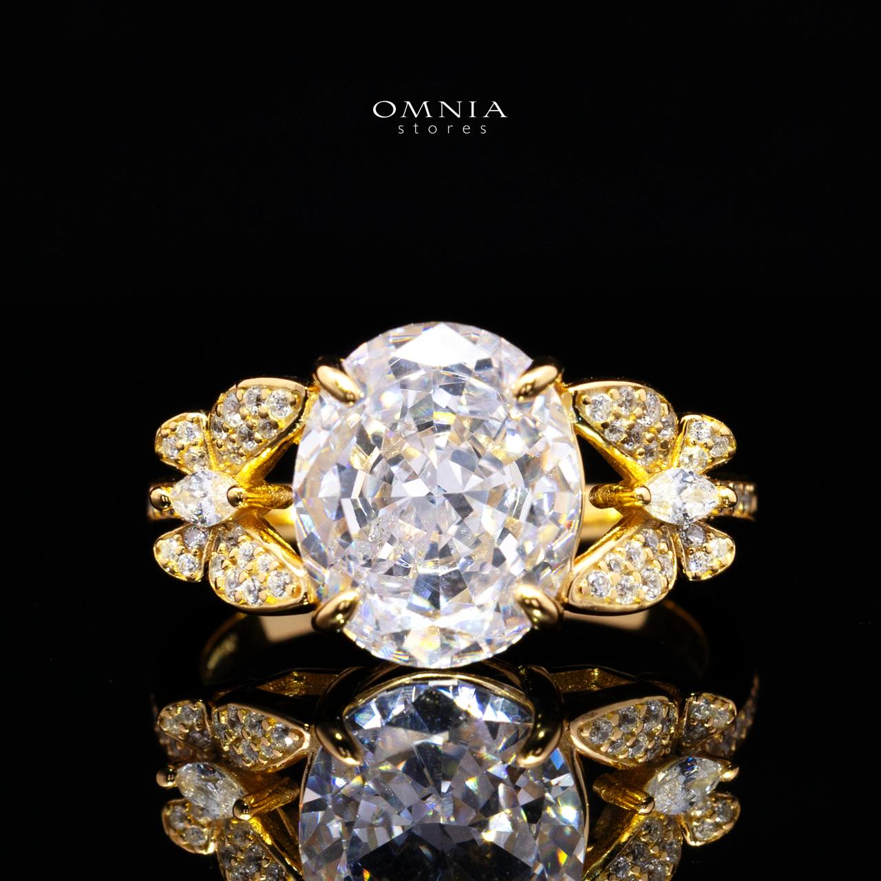 Omnia Maysun White Gold Plated Full Set In 925 Silver High Quality Simulated Diamonds - Image 5