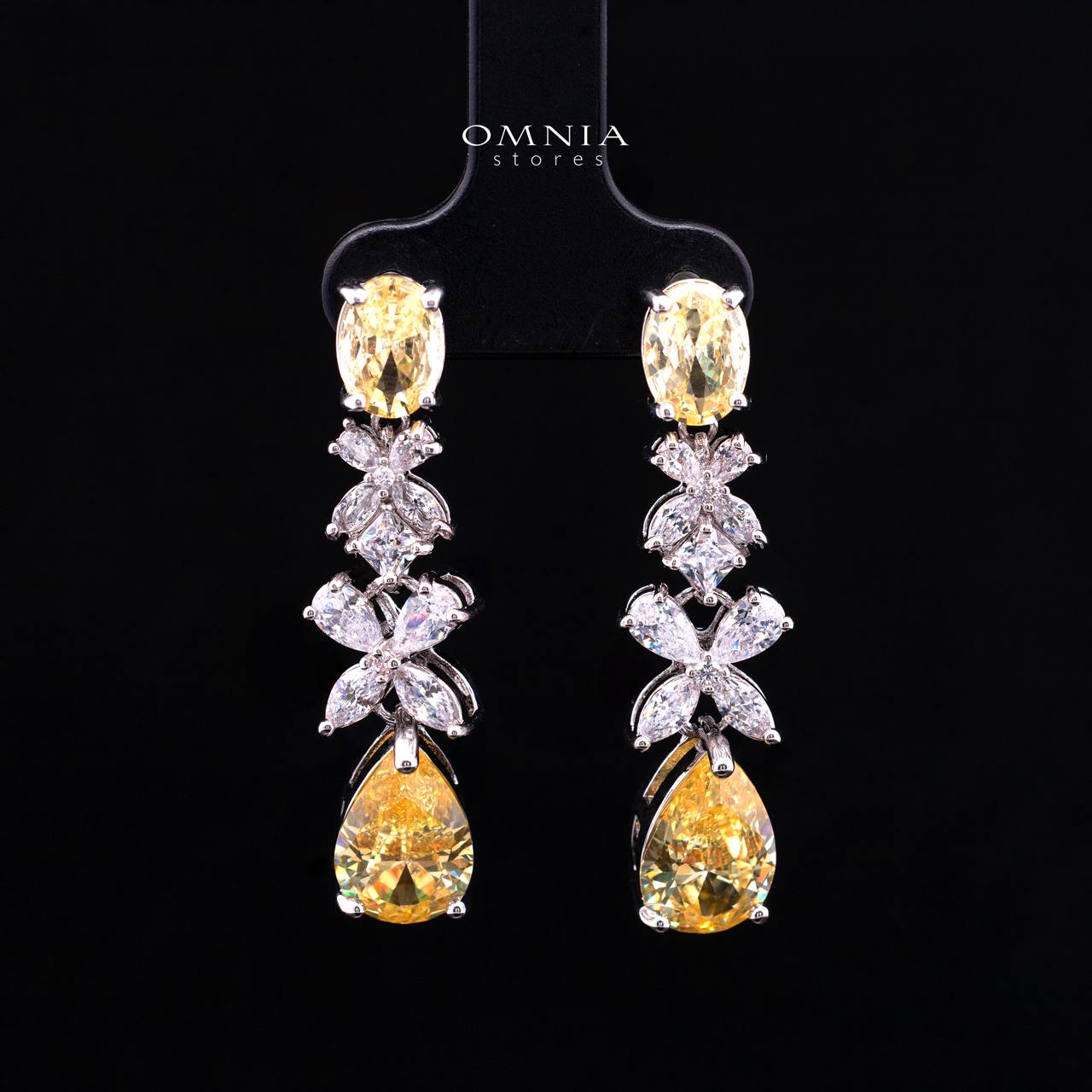 Suhana Yellow Bridal Full Set in High Quality Simulated Diamonds - Image 4