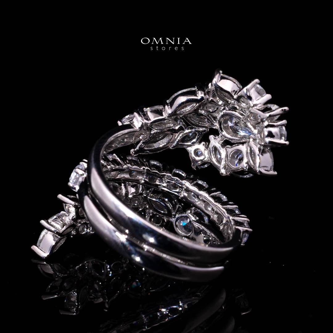 Raneen Ring with High Quality Premium Simulated Diamonds in 925 Silver - Image 4