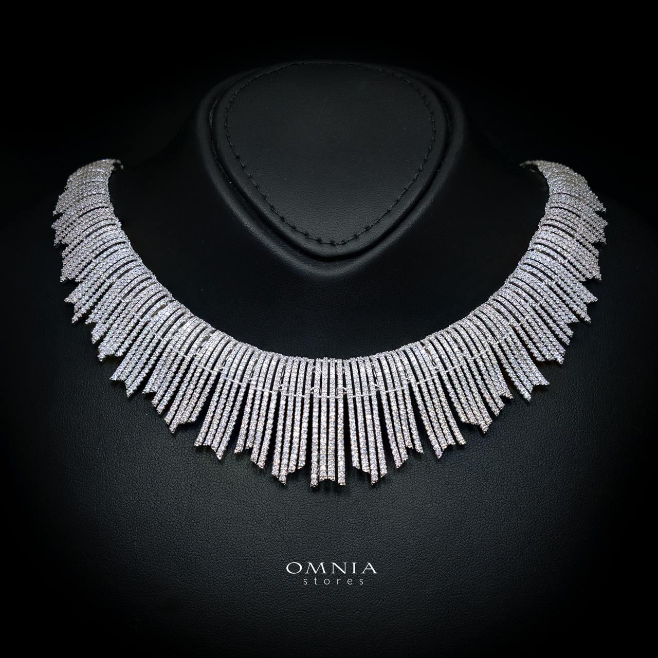 Zuhaira White Luxury Bridal Full Jewelry Set with High-Quality Premium Simulated Diamonds - Image 2