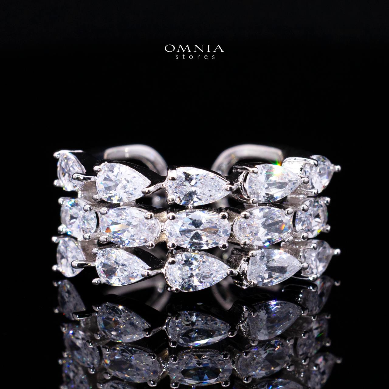 Raneefa White Luxury Bridal Full Jewelry Set with High-Quality Premium Simulated Diamonds - Image 5