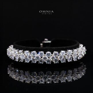 Thalara Bracelet with High-Quality Premium Simulated Diamonds in 925 Sterling Silver