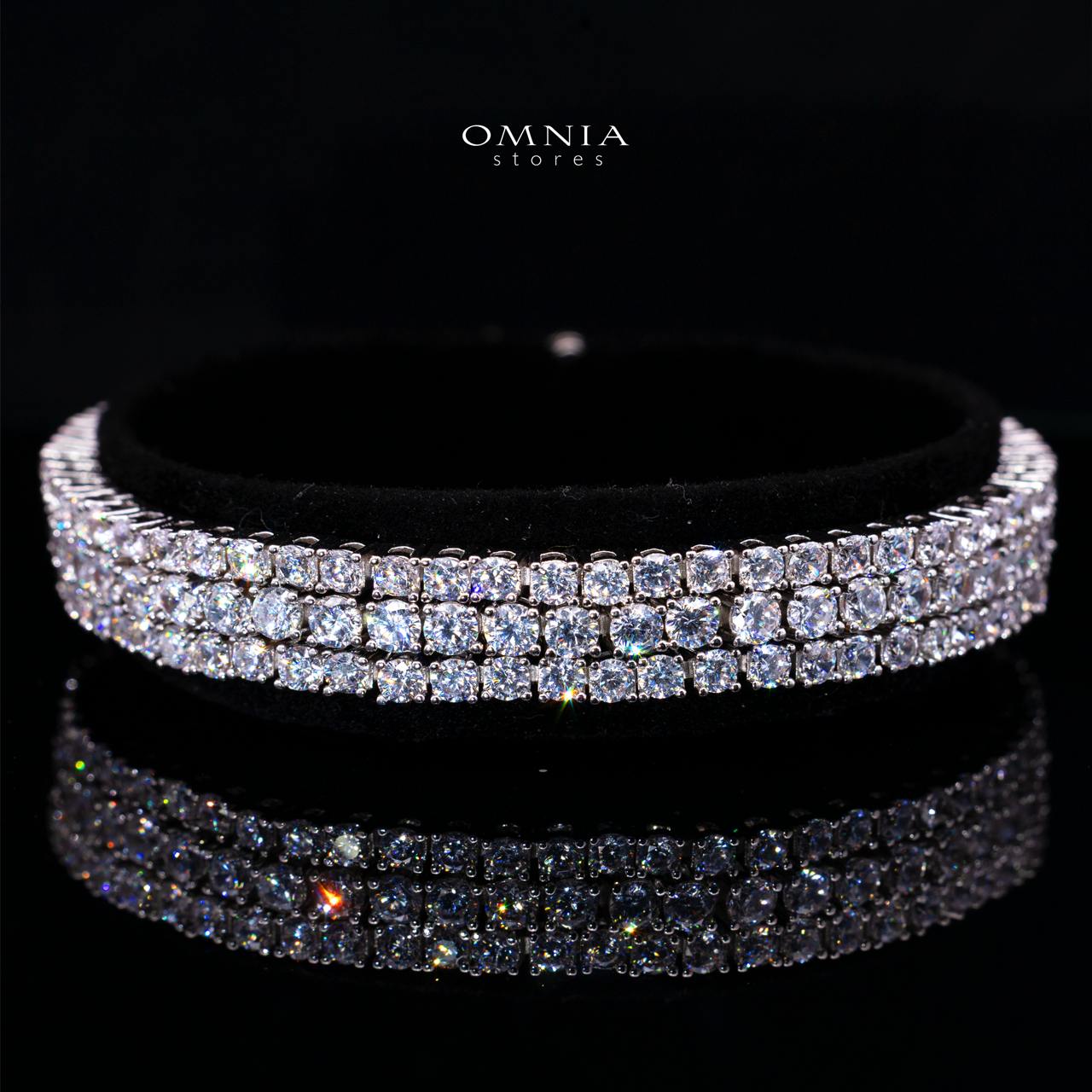 Yasmira White Luxury Bridal Full Set with High-Quality Simulated Diamonds, Rhodium Plated - Image 2