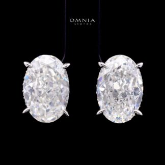 Gianna Earring with Certificate, High-Quality Premium Simulated Diamonds in 925 Sterling Silver