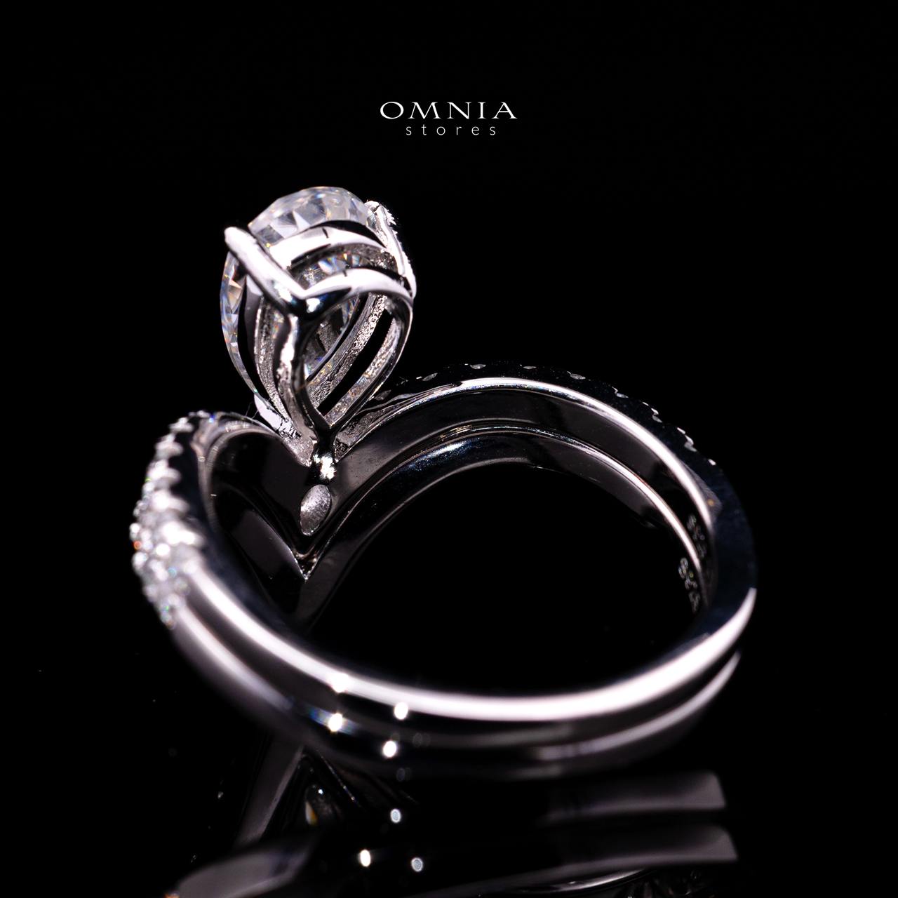 Katrin Pear-Cut Moissanite Ring 6x9mm (1.5CT) in 925 Sterling Silver - Image 5
